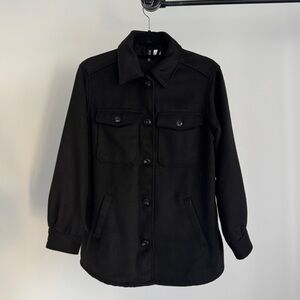 H&M Women's Black Shirt Jacket